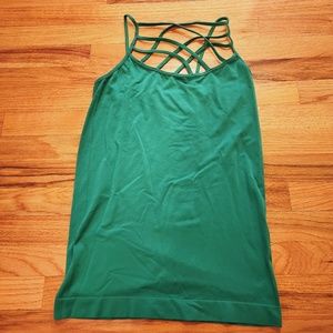 Zenana Outfitters Seamless Green Camisole 1X/2X